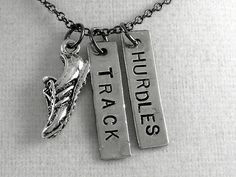 RUN TRACK HURDLES Necklace Running Necklace on 18 by TheRunHome, $19 ...