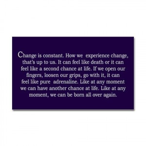 Grey's Change Quote Decal on
