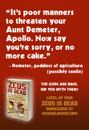 Zeus Is Dead: Character Quotes for the New Release