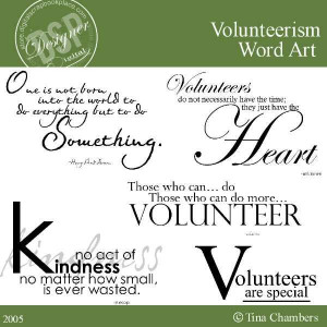 Volunteerism Word Art [DL-TC-W-Volunteerism] - $1.39 : Digital ...