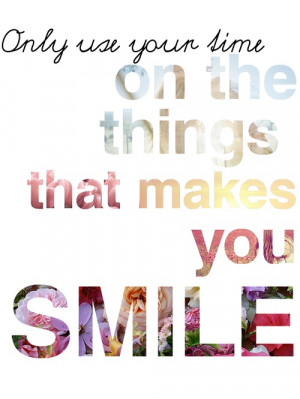 happy, life, quotes, smile, time