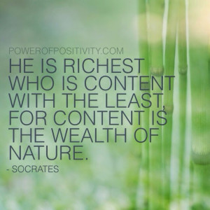 MOTIVATION+15+Best+Socrates+Picture+Quotes+-+He+is+richest+who+is ...