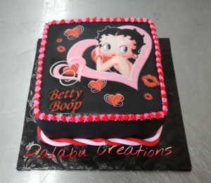 Happy Birthday Betty Boop Cake