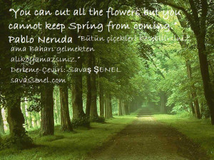 Quote 0060: Spring: Pablo Neruda