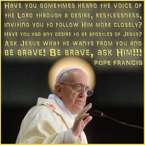 Pope Francis Quote :-)