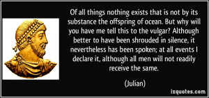 all things nothing exists that is not by its substance the offspring ...