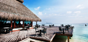 Cocktail Bar from Sea Side Adaaran Club Rannalhi Resort Maldives