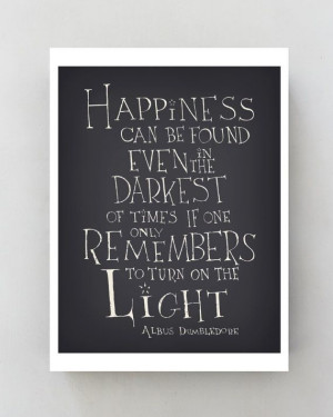 Harry Potter Quote Inspirational Print