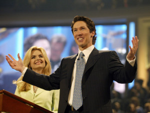 Televangelist and best-selling author, Joel Osteen , right, and his ...