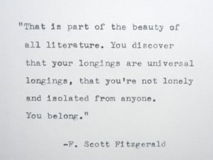 SCOTT FITZGERALD Quote Made On Typewriter Wriers Quote Author Quote ...