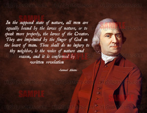 Samuel Adams God Poster