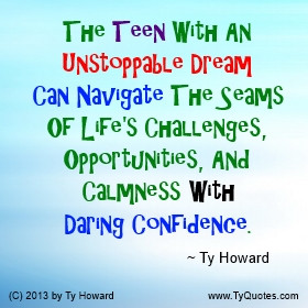 Ty Howard Quote on Confidence, Teen Confidence Quotes