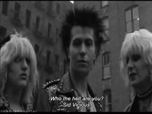 Courtney Love, Gary Oldman and Chloe Webb 1986 in the movie “sid and ...