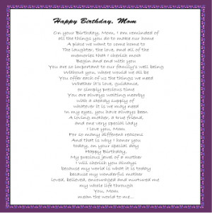poems for mom say happy birthday mom with sweet poems for mom poetry ...