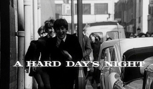 Opening title sequence for A HARD DAY'S NIGHT