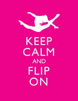 Keep Calm Gymnastics Print: 