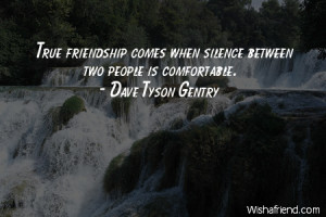 bestfriend-True friendship comes when silence between two people is ...