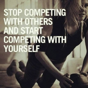 Stop competing with others