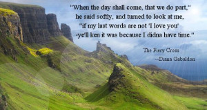 My favorite quote from all of Diana Gabaldon's 
