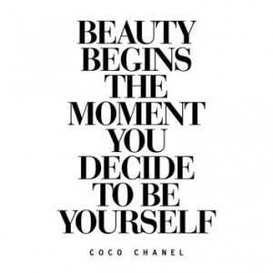 Print Coco Chanel Quote Typography Poster Inspirational Quote