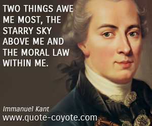 Immanuel Kant s ethics focuses