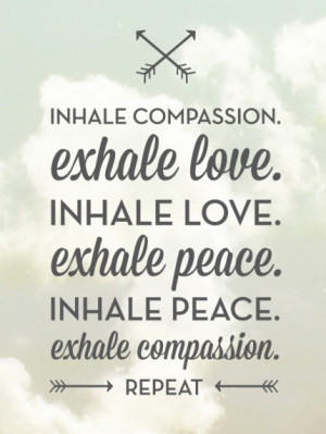 Home / Inhale Compassion, Exhale Love inspirational quote Case for ...