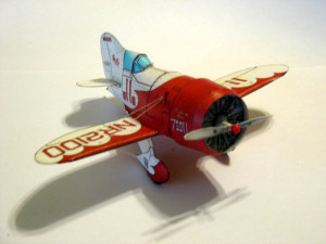 Gee Bee R-1 # 11 - Fiddlers Green Card Model