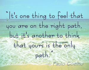 Paulo Coelho on being right