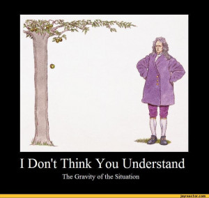 ... of the Situation,funny pictures,auto,demotivation,isaac newton,gravity