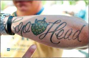 Best Tattoo from Asheville Beer City Festival : Hop Head