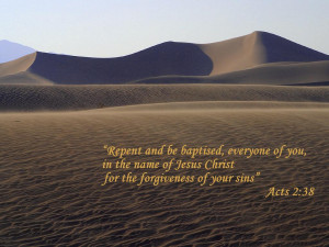 Believe Repent and be Baptized | Acts 2:38 Bible Verse