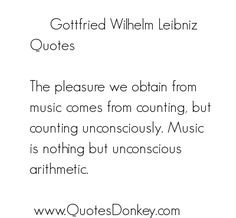 Gottfried Wilhelm Leibniz Quotes, Sayings and Verses More