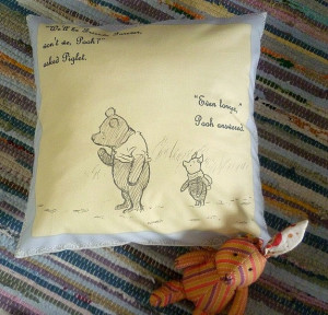 ... Friends Gift, Winnie The Pooh Quote Cushion, ROOBYS.£25.00, via Etsy