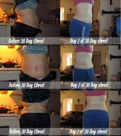 30 Day Shred 7 day results!!! Motivation!