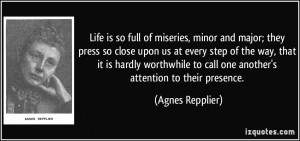 Agnes Repplier Quote