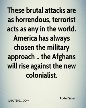 These brutal attacks are as horrendous, terrorist acts as any in the ...