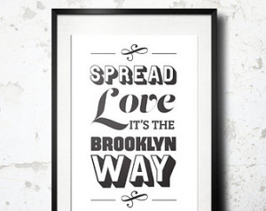 Typography Print, Type Poster, Rap Quotes, Black White Decor, New York ...