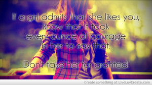 Dont Take Her For Granted