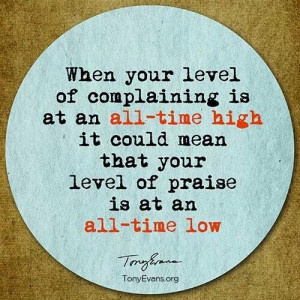 Quit complaining...