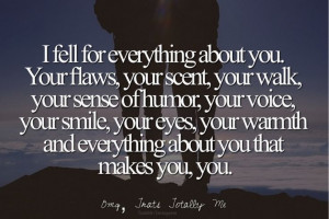 ... weed. But something subtle about the way you smell.. I really love