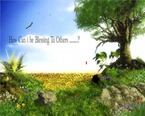 Blessings to Others Nature Islamic Quote wallpaper