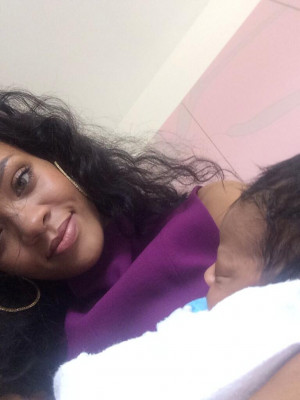 Rihanna shares intimate photos with her new baby cousin