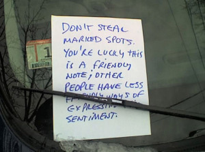 Funny parking notes
