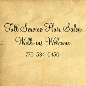 Full Service Hair Salon Wall Decals