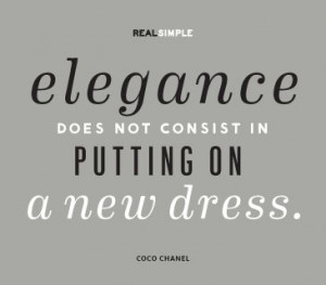 The definition of elegance - Quote by Coco Chanel - #elegance