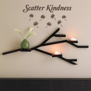 Scatter Kindness Wall Lettering Dandelions Word Art Vinyl