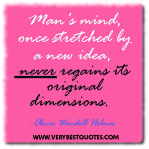 ... once stretched by a new idea , never regains its original dimensions