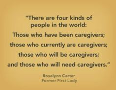 something to keep in mind. Treat your caregivers with respect because ...