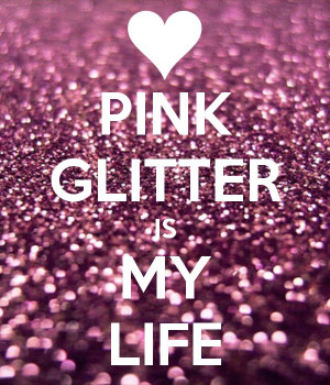 Pink glitter