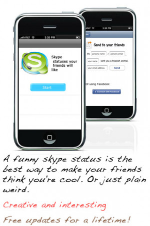 Skype statuses your friends